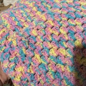 31. Handmade Crochet Throw Blanket (44x44in)